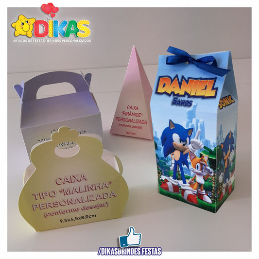 CAIXAS PERSONALIZADAS PARA BRINDES - SONIC
