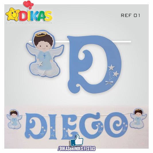 BANDEIROLAS TEMÁTICAS EM E.V.A - BATIZADO