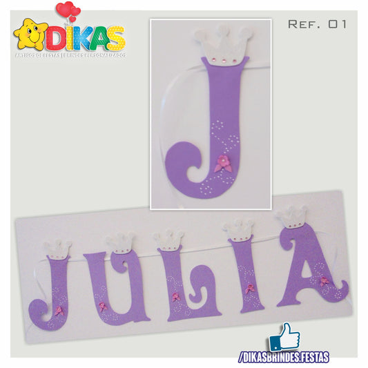 BANDEIROLAS TEMÁTICAS EM E.V.A - PRINCESA SOFIA