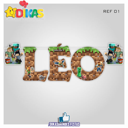 LETRA TEMÁTICA - MINECRAFT