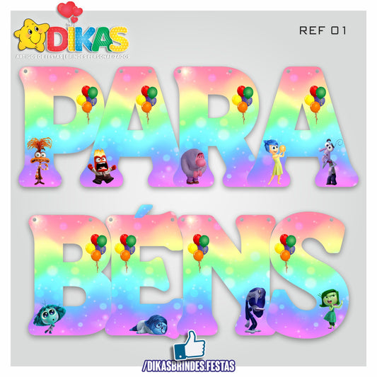 FAIXA "PARABÉNS" - DIVERTIDAMENTE