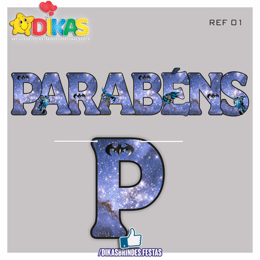 FAIXA "PARABÉNS" - BATMAN