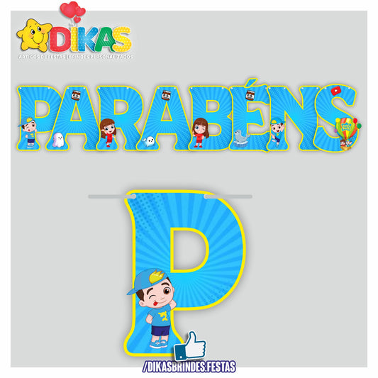 FAIXA "PARABÉNS" - LUCCAS NETO