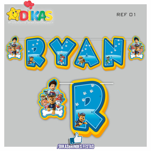 ALFABETO TEMÁTICO - PATRULHA PATA