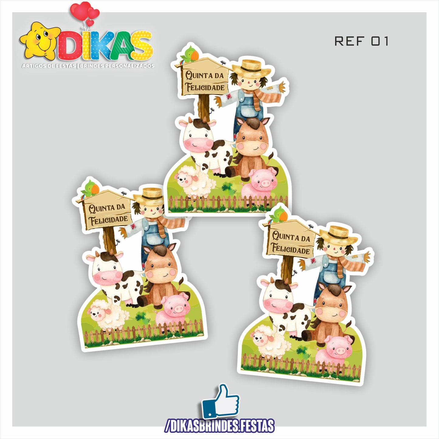 APLIQUES GRANDES - ANIMAIS DA QUINTA
