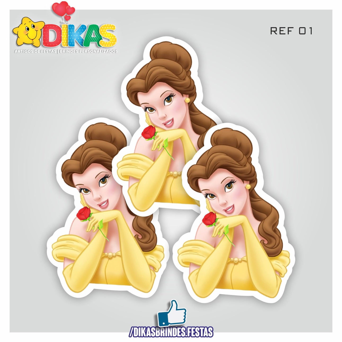 APLIQUES GRANDES - A BELA E A FERA