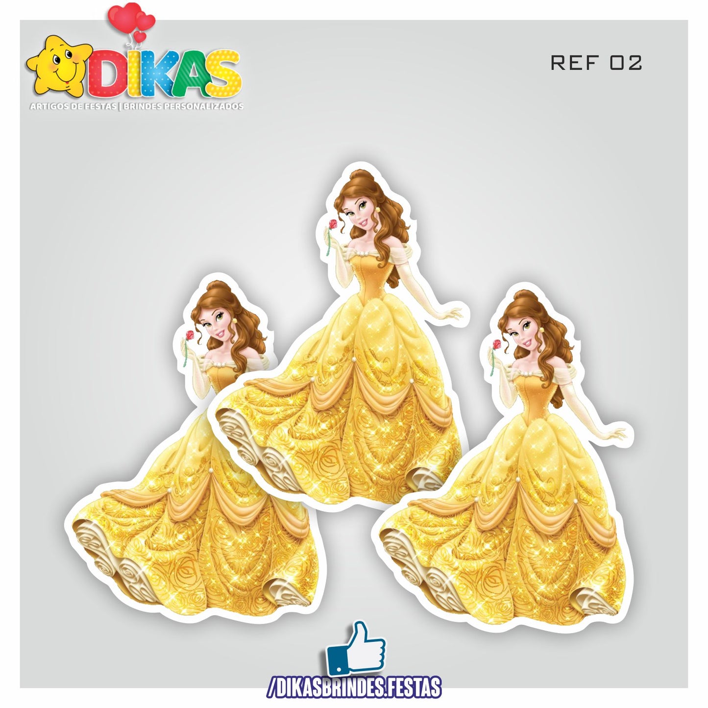 APLIQUES GRANDES - A BELA E A FERA