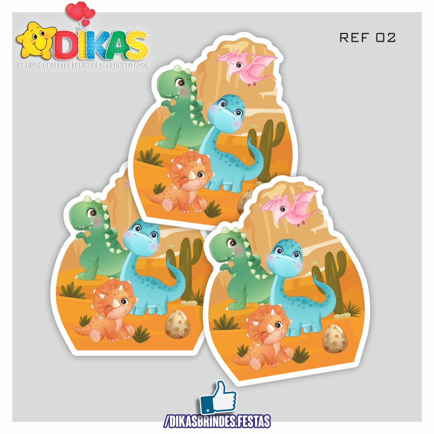APLIQUES GRANDES - DINOSSAUROS