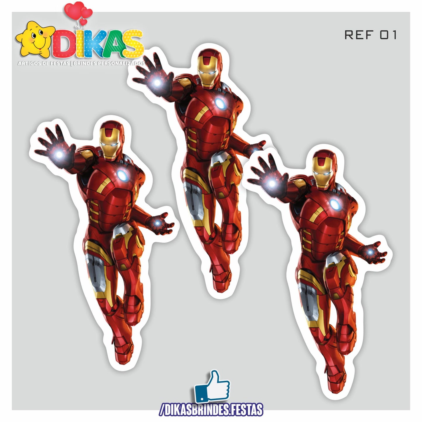 APLIQUES GRANDES - IRON MAN