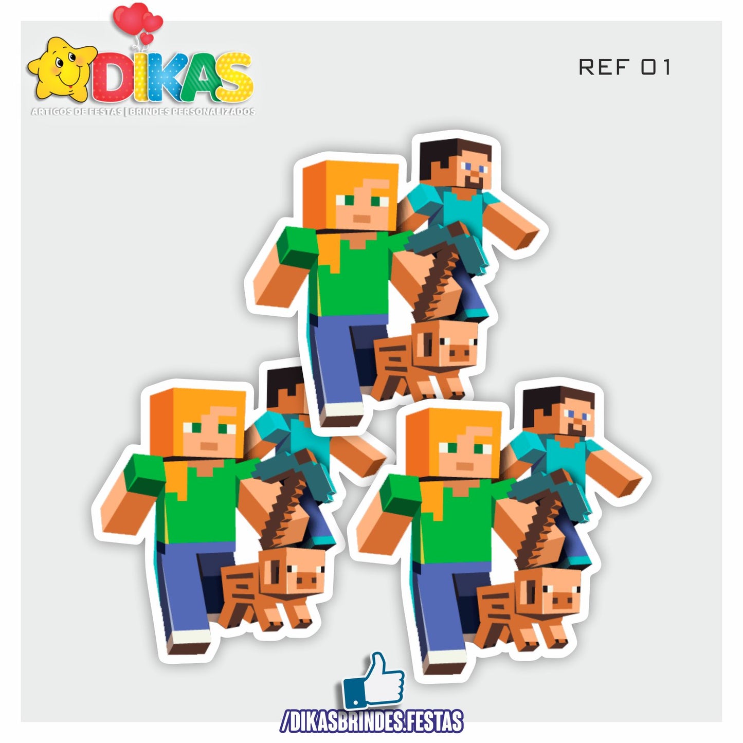 APLIQUES GRANDES - MINECRAFT