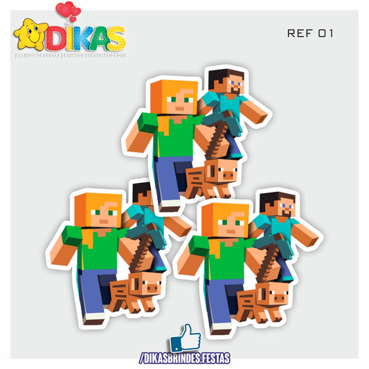 APLIQUES GRANDES - MINECRAFT