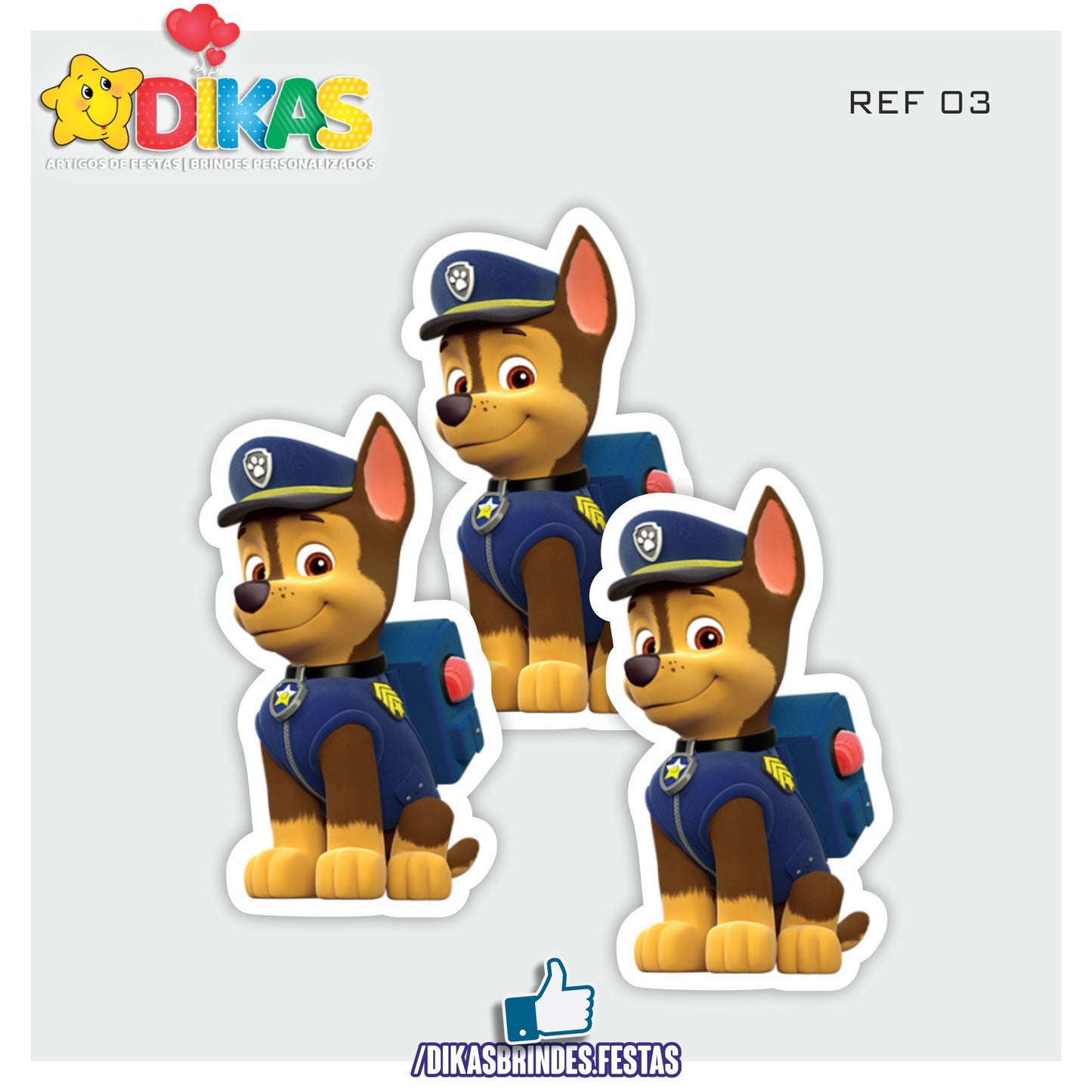 APLIQUES GRANDES - PATRULHA PATA