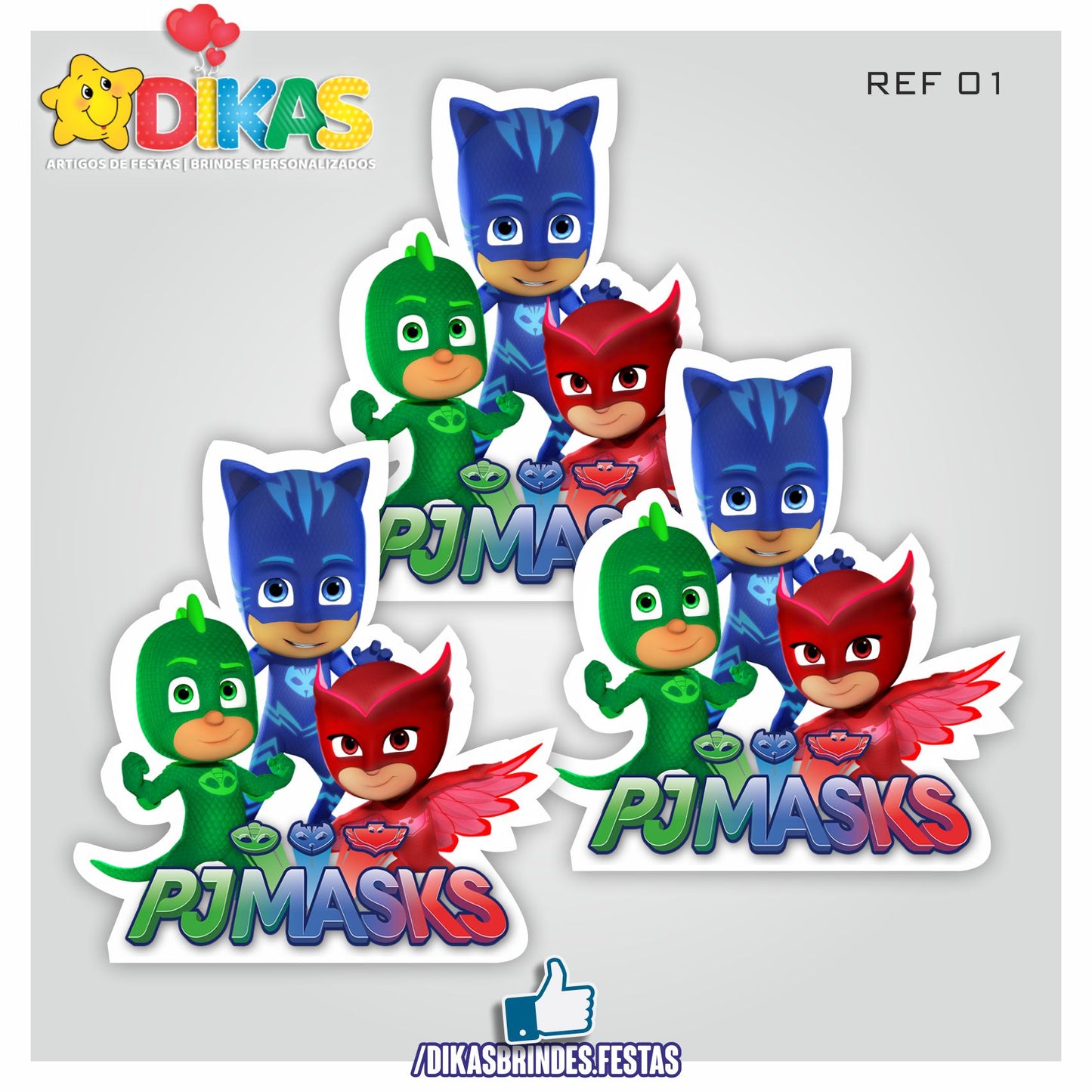 APLIQUES GRANDES - PJMASKS