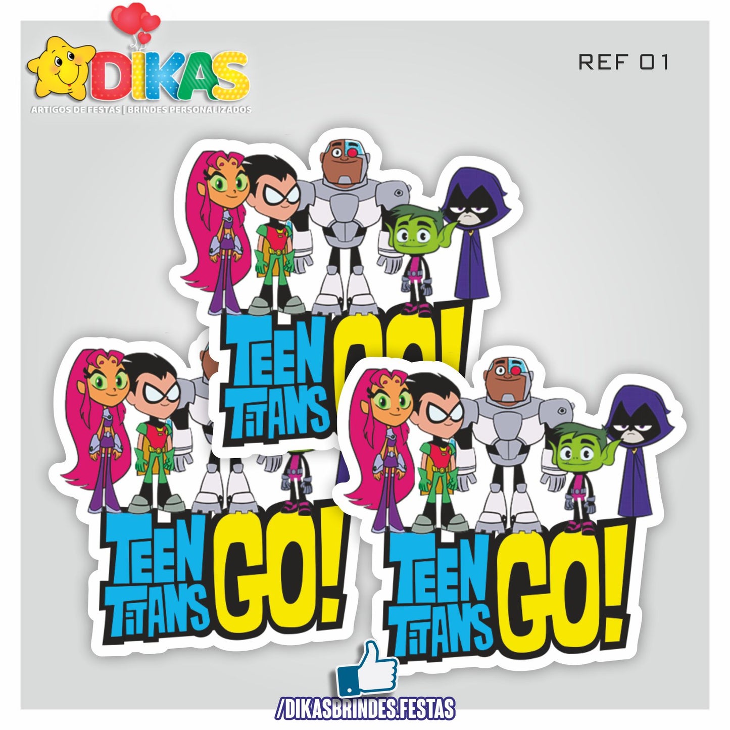 APLIQUES GRANDES - TEEN TITANS GO