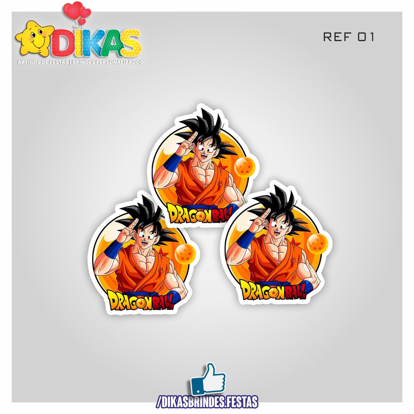 APLIQUES PEQUENOS - DRAGON BALL