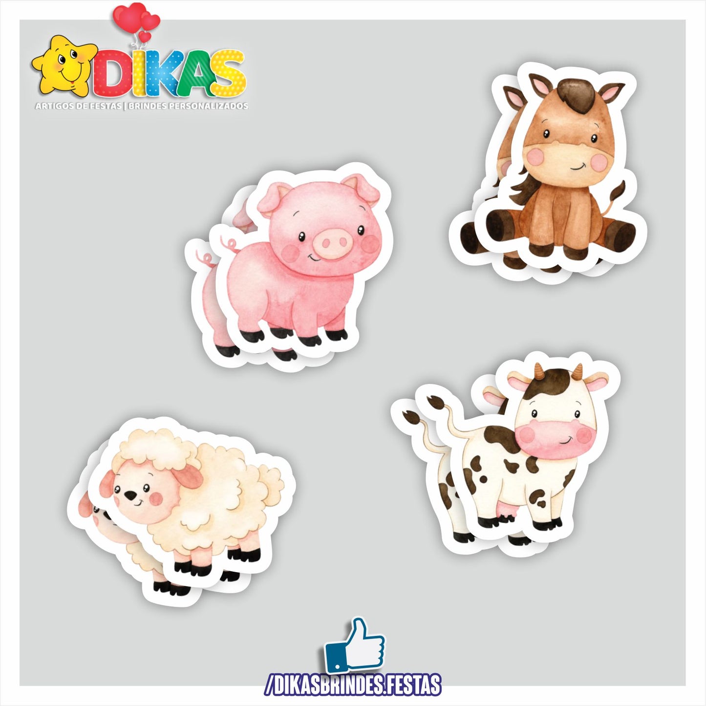 APLIQUES PEQUENOS - ANIMAIS DA QUINTA