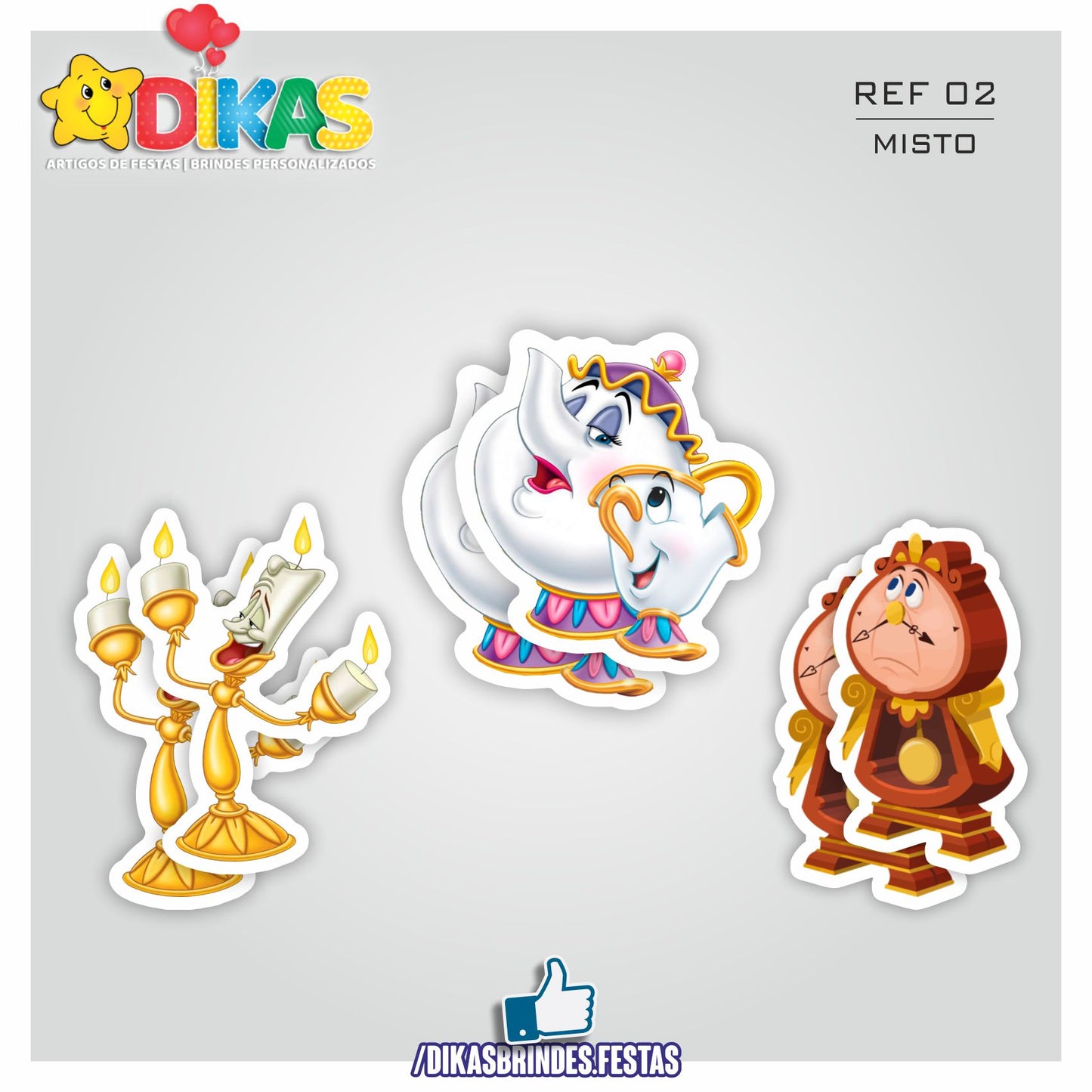 APLIQUES PEQUENOS - A BELA E A FERA