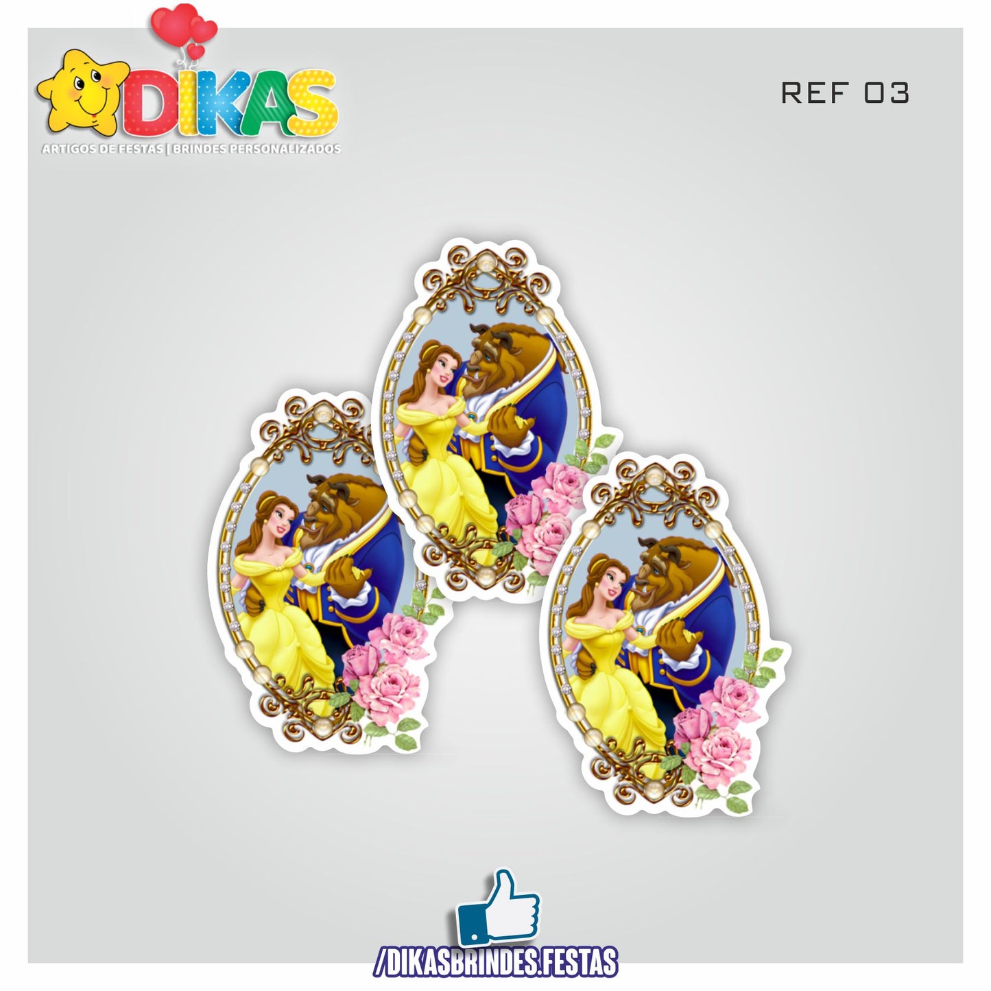 APLIQUES PEQUENOS - A BELA E A FERA