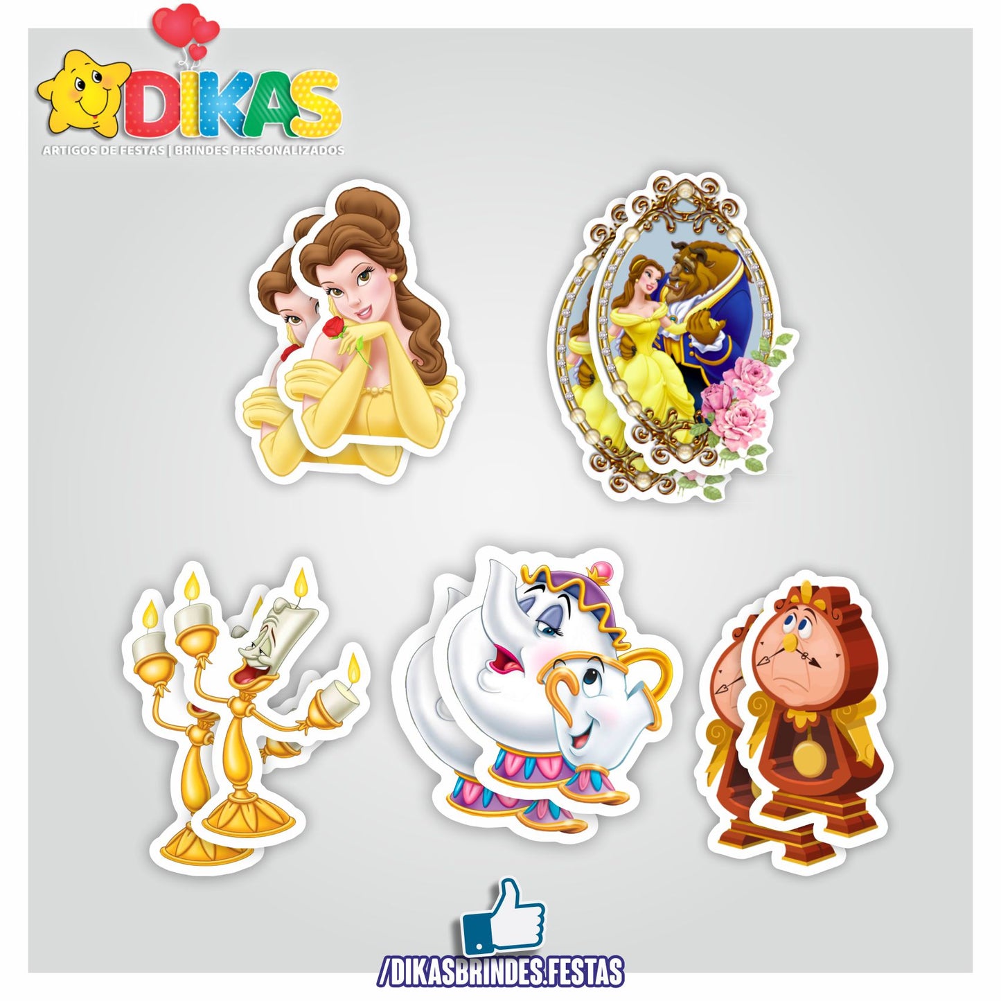 APLIQUES PEQUENOS - A BELA E A FERA