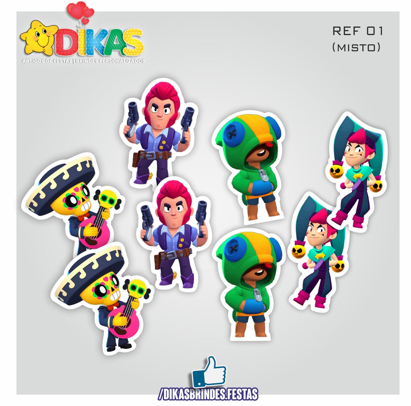 APLIQUES PEQUENOS - BRAWL STARS