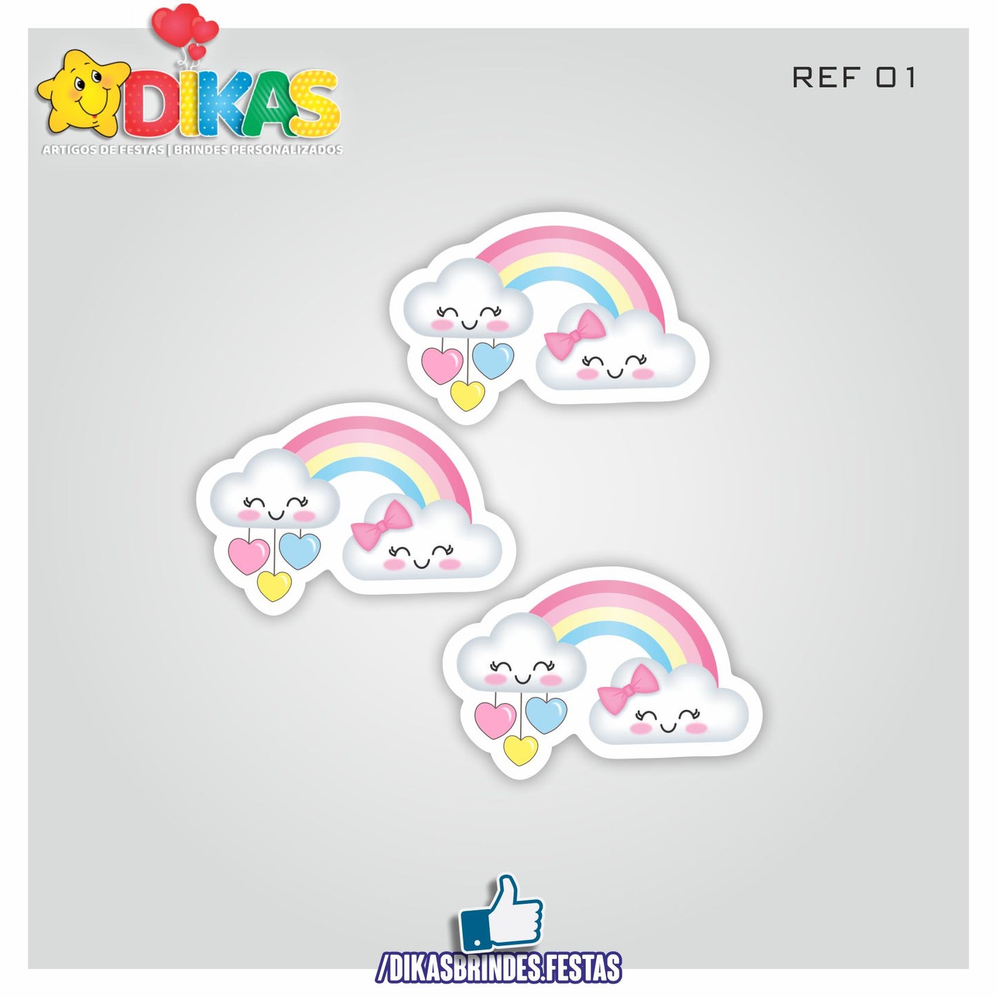 APLIQUES PEQUENOS - CHUVA DE AMOR