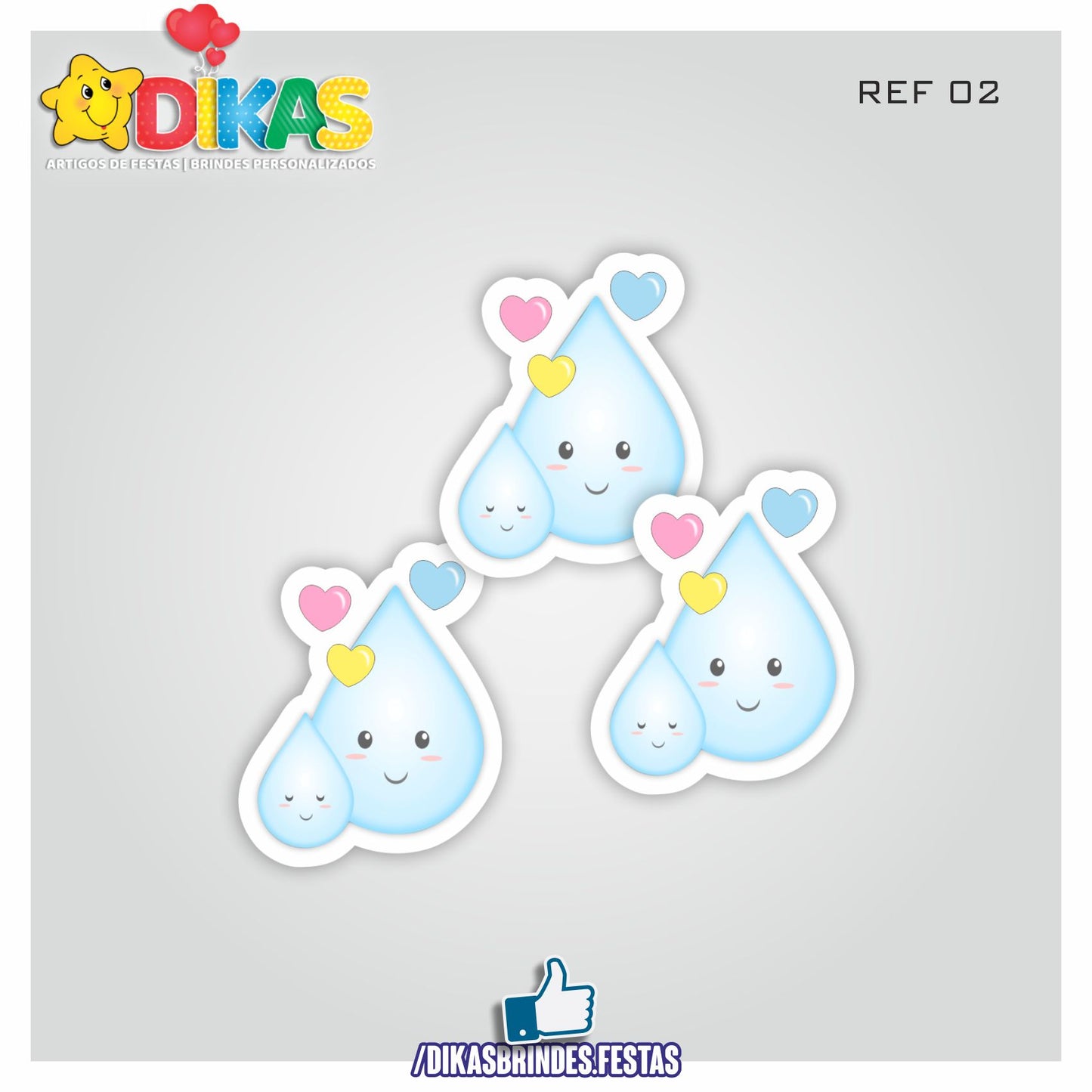 APLIQUES PEQUENOS - CHUVA DE AMOR