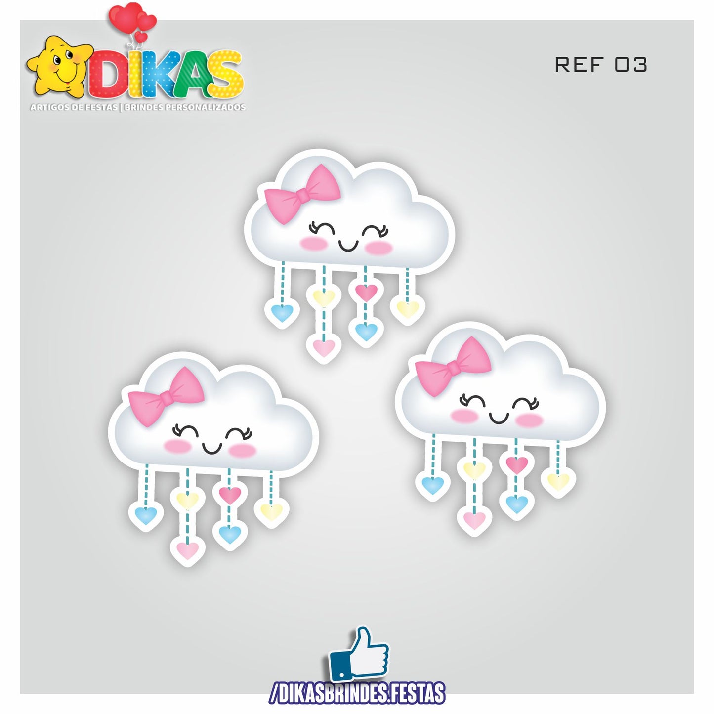 APLIQUES PEQUENOS - CHUVA DE AMOR