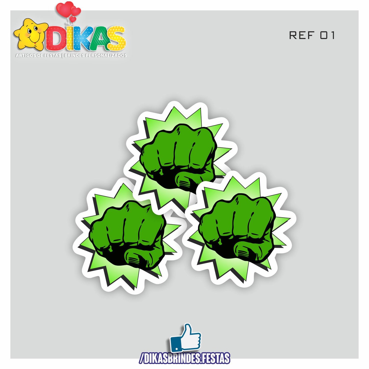 APLIQUES PEQUENOS - HULK
