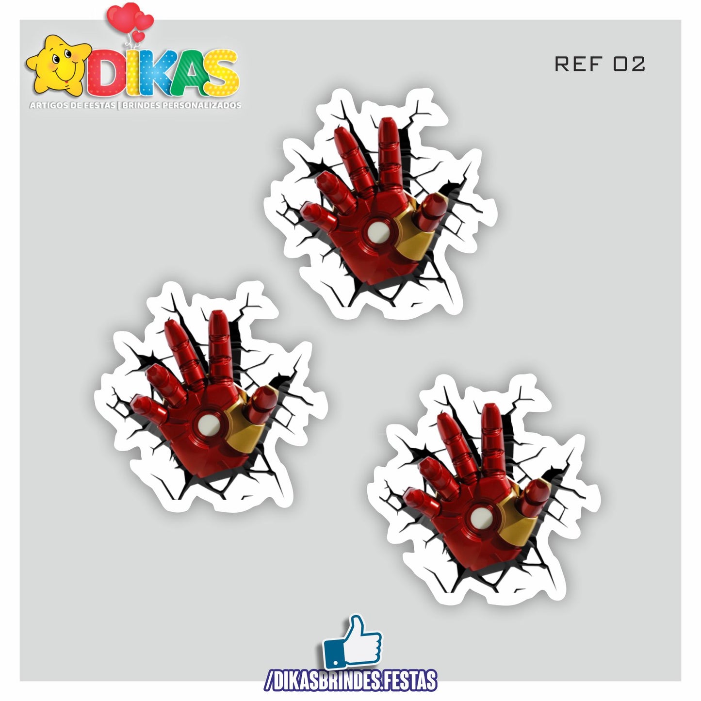 APLIQUES PEQUENOS - IRON MAN