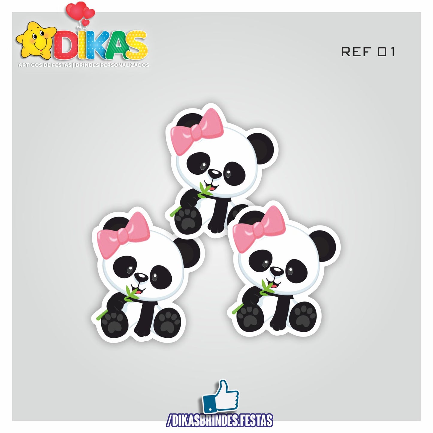 APLIQUES PEQUENOS - PANDA BEBÉ