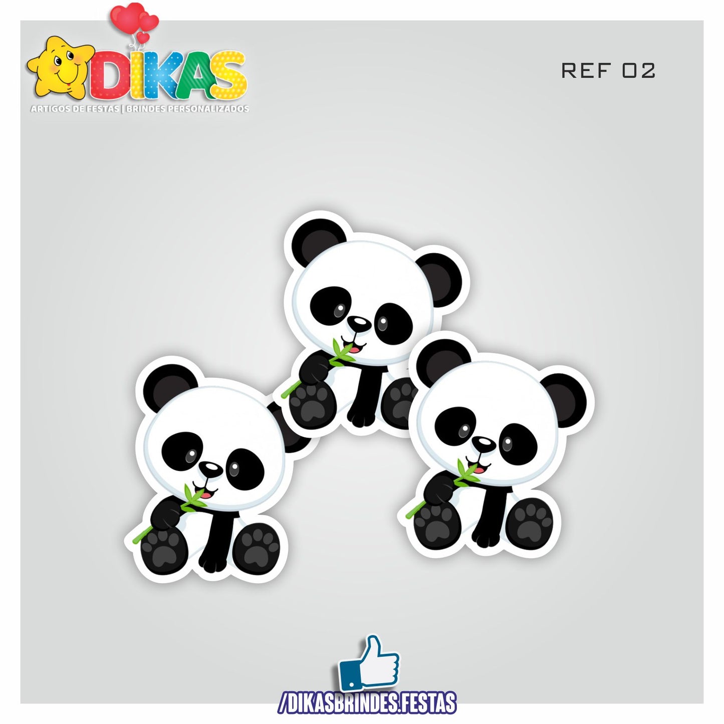 APLIQUES PEQUENOS - PANDA BEBÉ