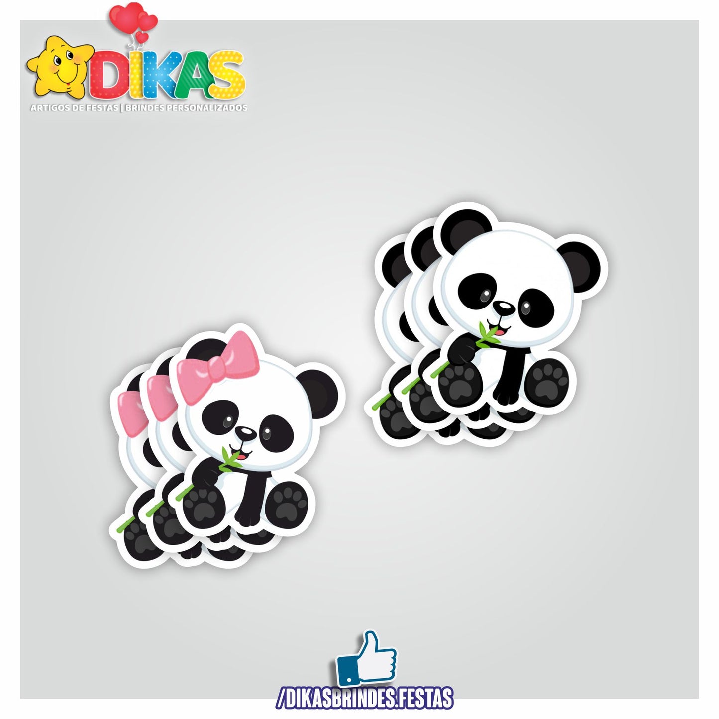 APLIQUES PEQUENOS - PANDA BEBÉ