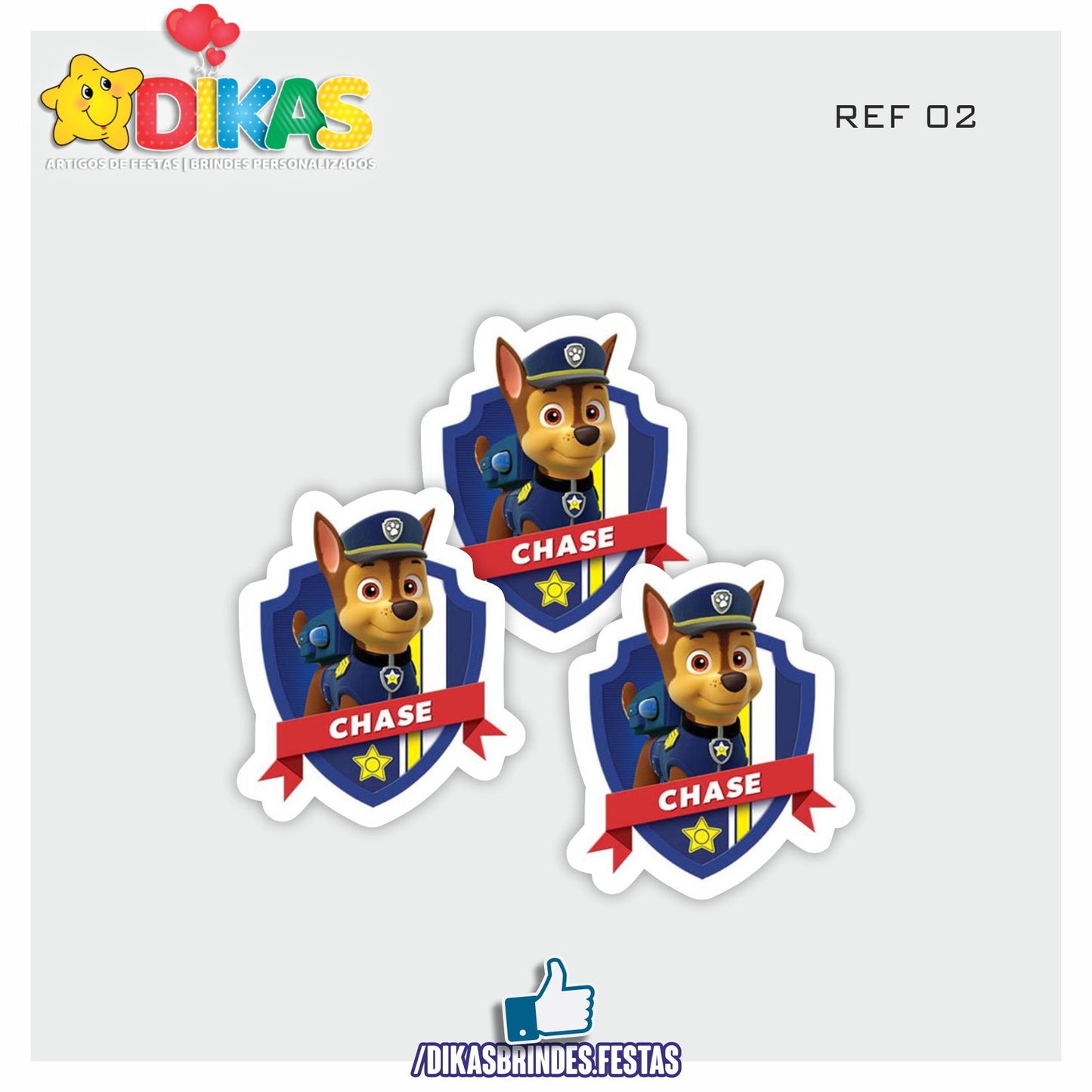APLIQUES PEQUENOS - PATRULHA PATA