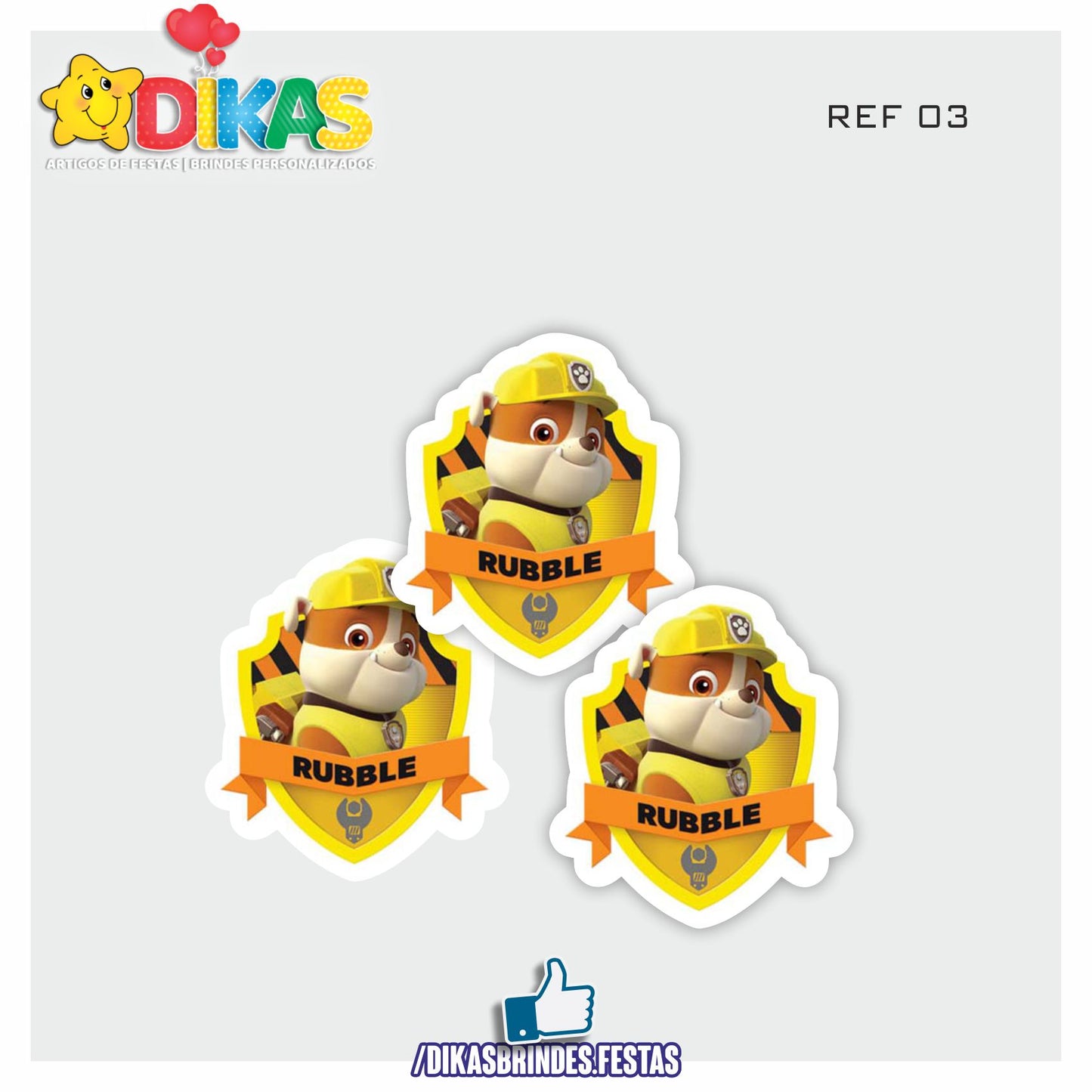 APLIQUES PEQUENOS - PATRULHA PATA