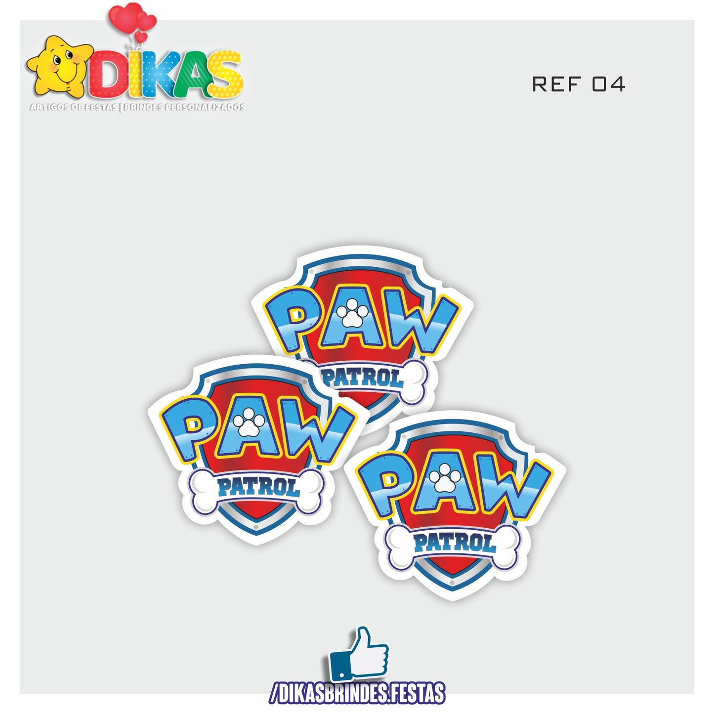 APLIQUES PEQUENOS - PATRULHA PATA