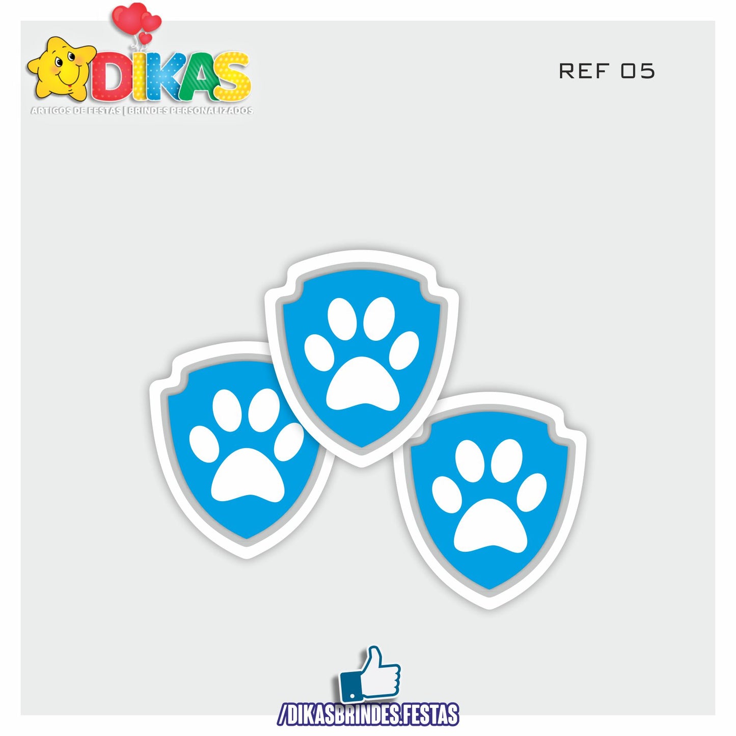 APLIQUES PEQUENOS - PATRULHA PATA