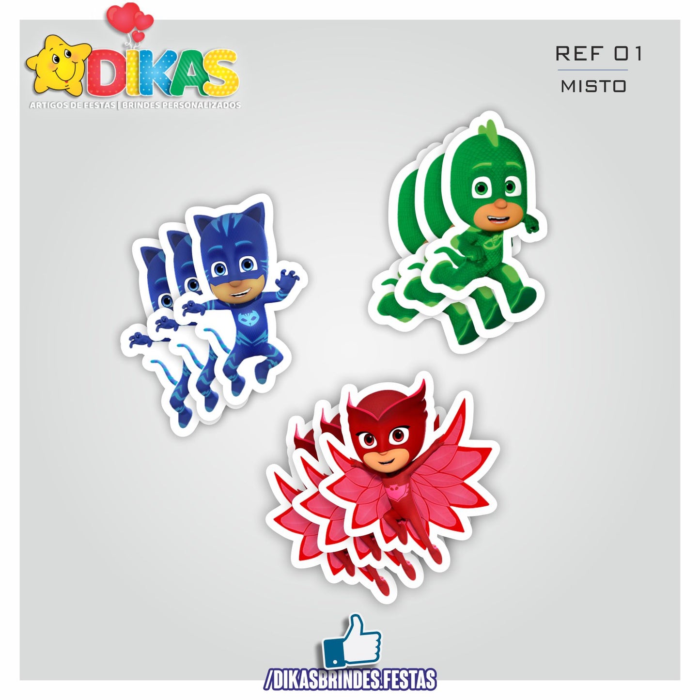 APLIQUES PEQUENOS - PJMASKS
