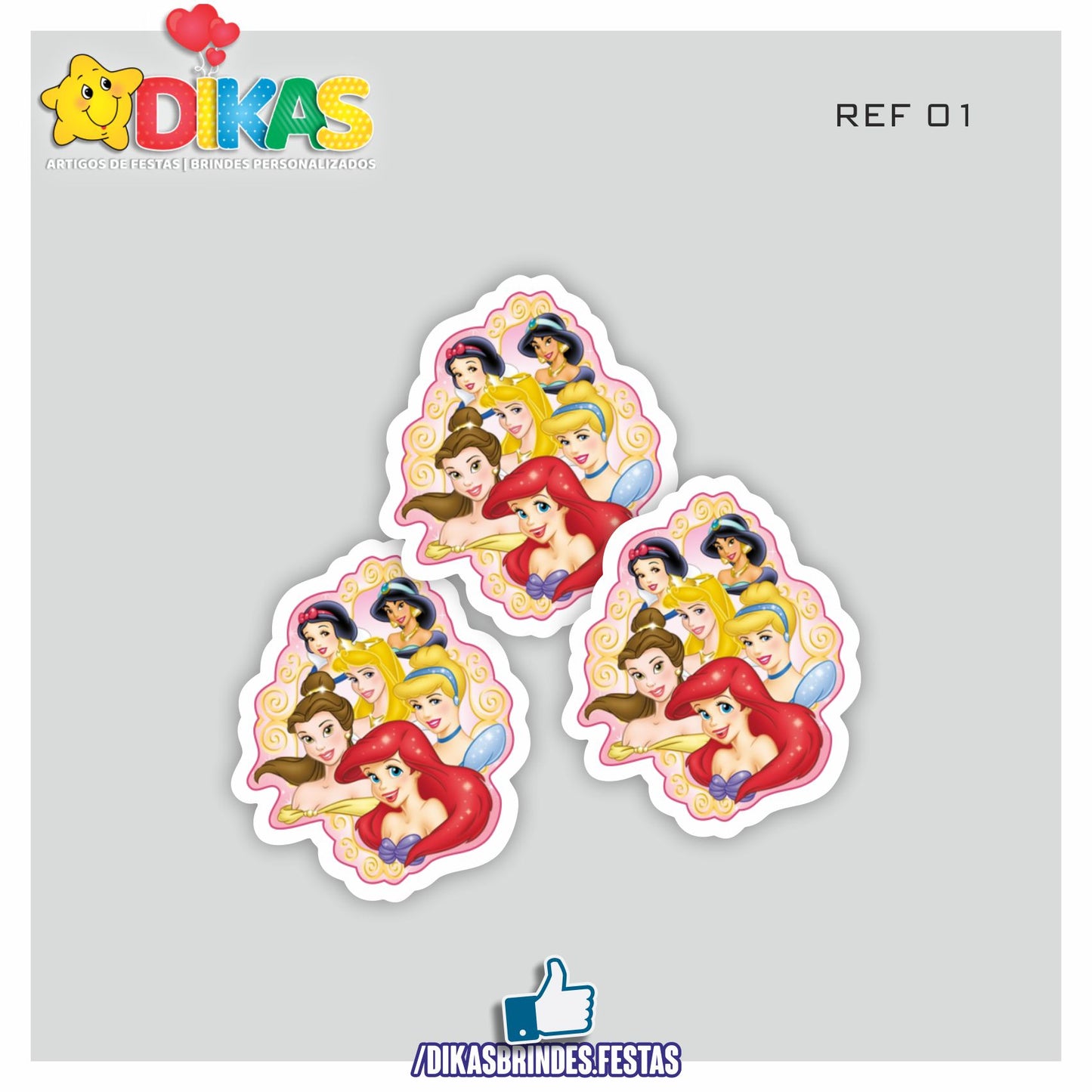 APLIQUES PEQUENOS - PRINCESAS DISNEY