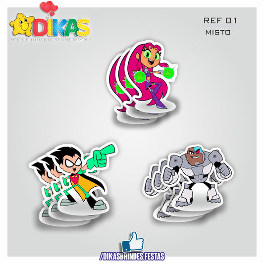 APLIQUES PEQUENOS - TEEN TITANS GO