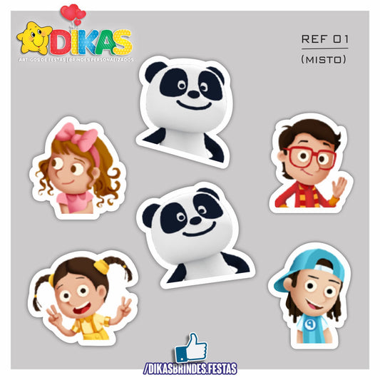 APLIQUES PEQUENOS - PANDA E OS CARICAS