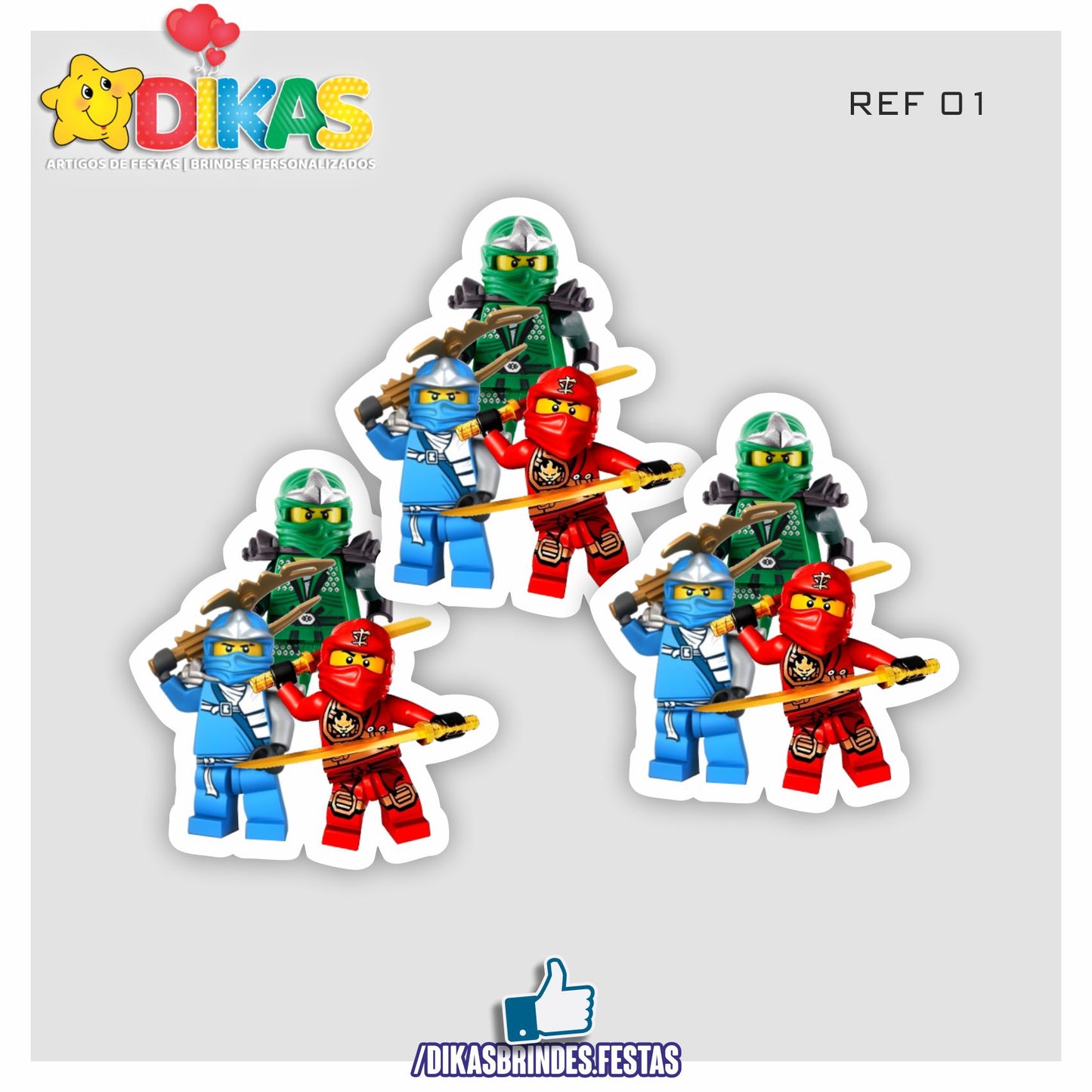 APLIQUES PEQUENOS - NINJAGO
