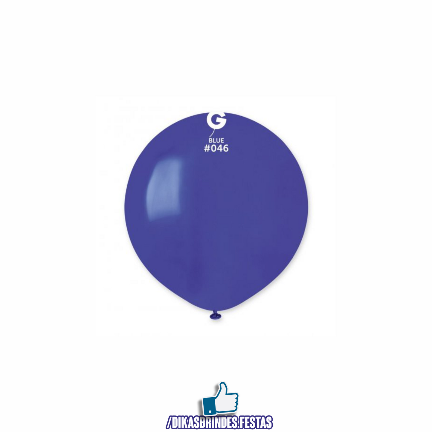 BALÃO LÁTEX AZUL ESCURO - 19"