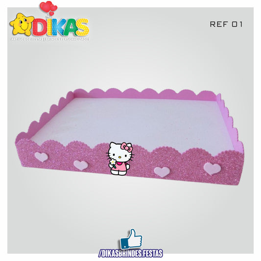 BANDEJA ARTESANAL GRANDE - HELLO KITTY