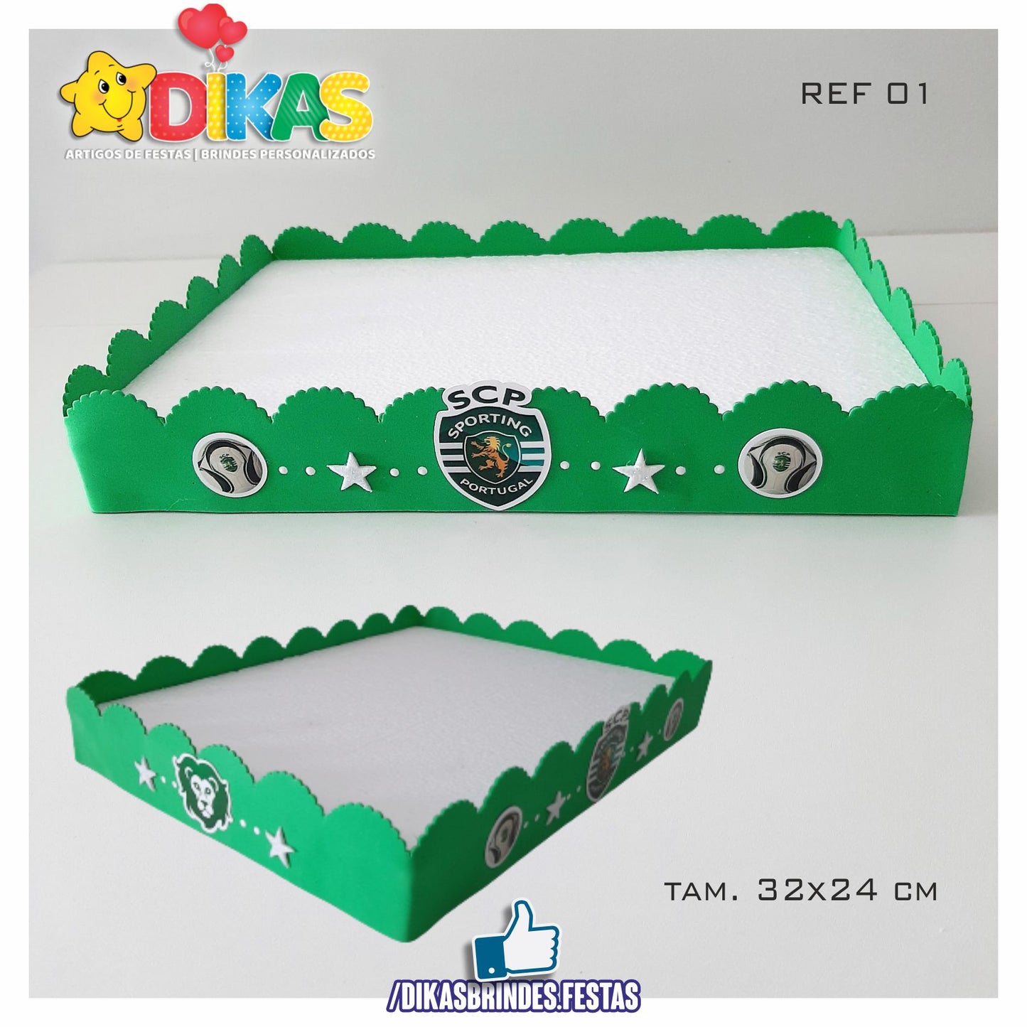 BANDEJA ARTESANAL GRANDE - FUTEBOL SPORTING