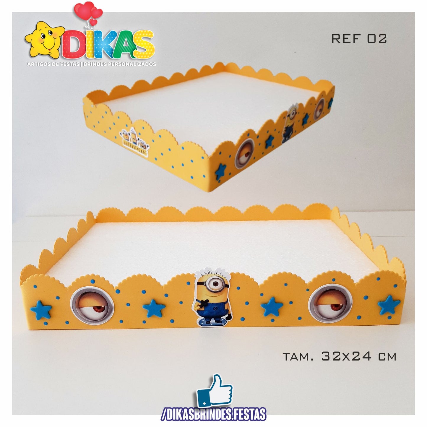 BANDEJA ARTESANAL GRANDE - MINIONS