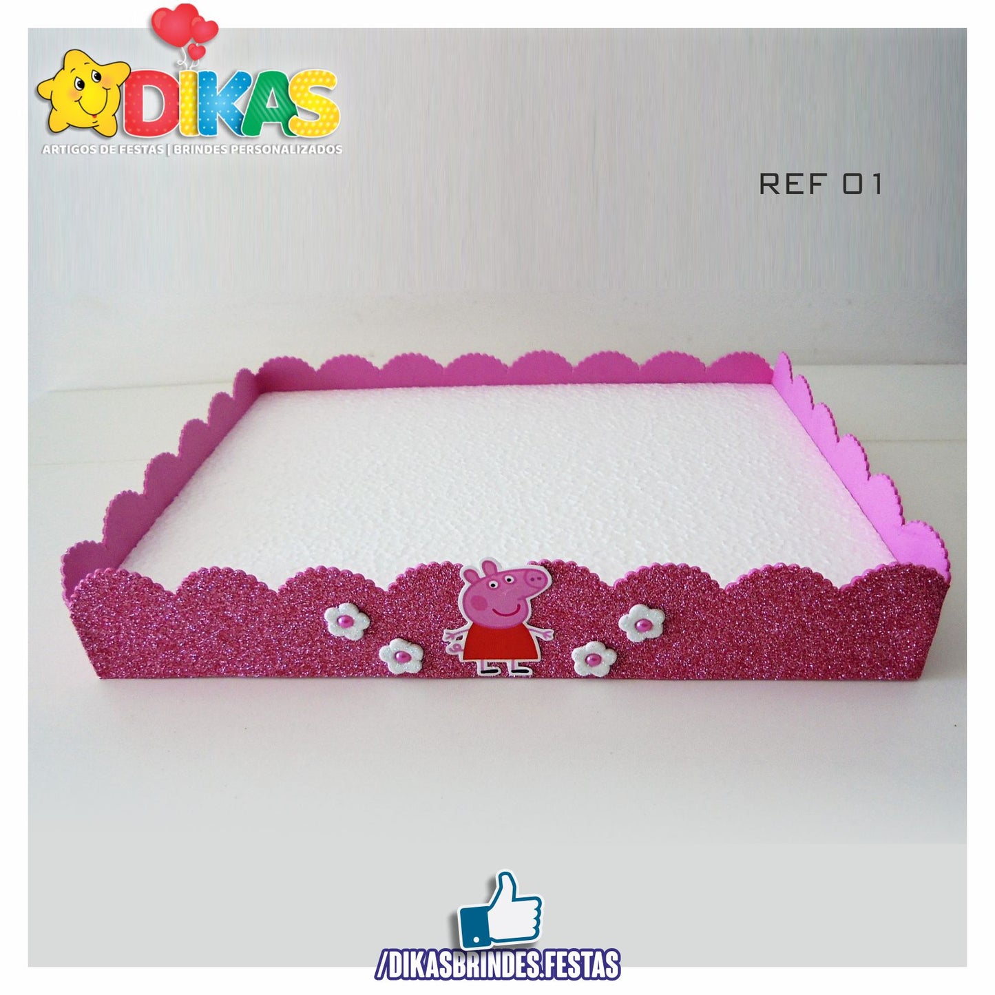 BANDEJA ARTESANAL GRANDE - PORQUINHA PEPPA