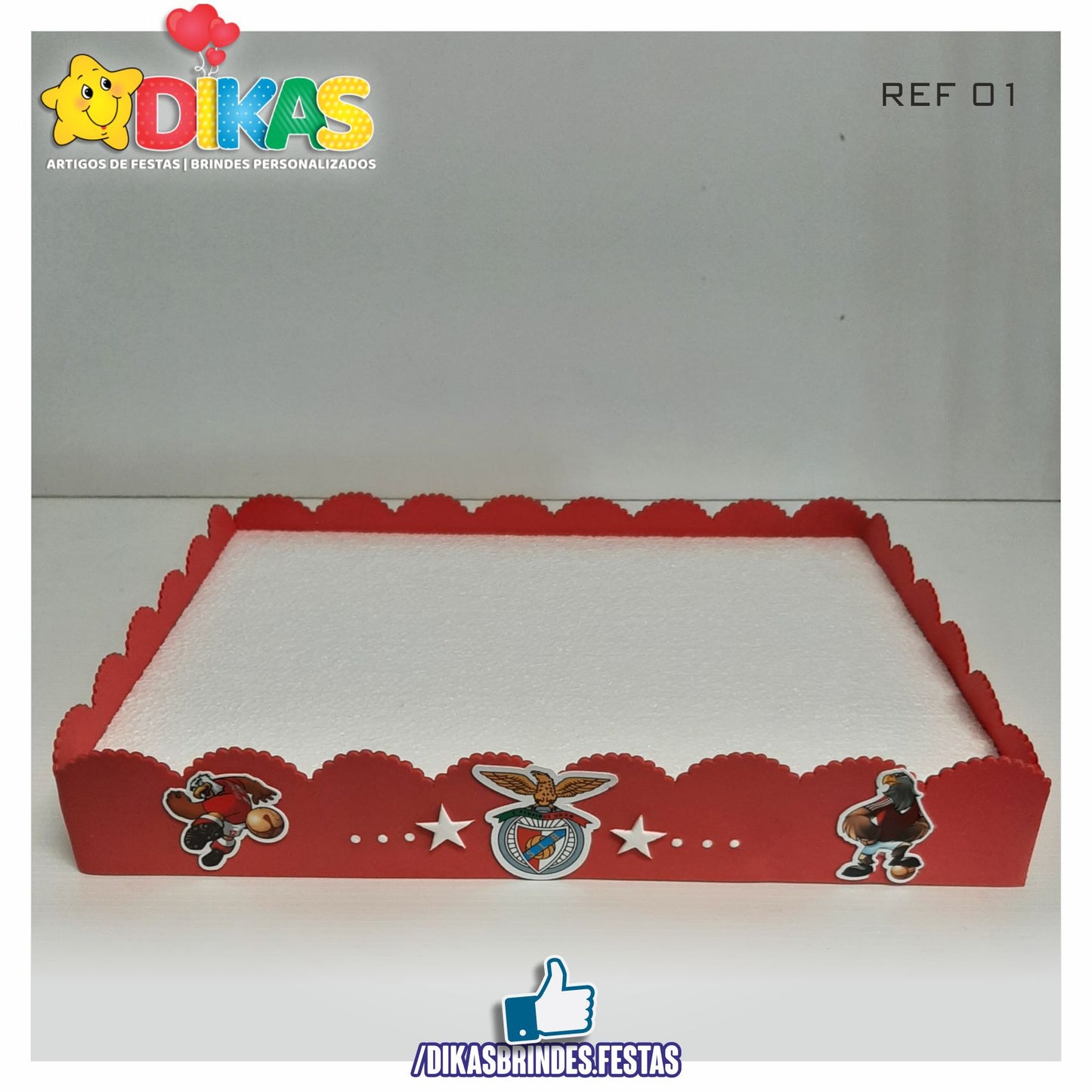 BANDEJA ARTESANAL GRANDE - FUTEBOL BENFICA
