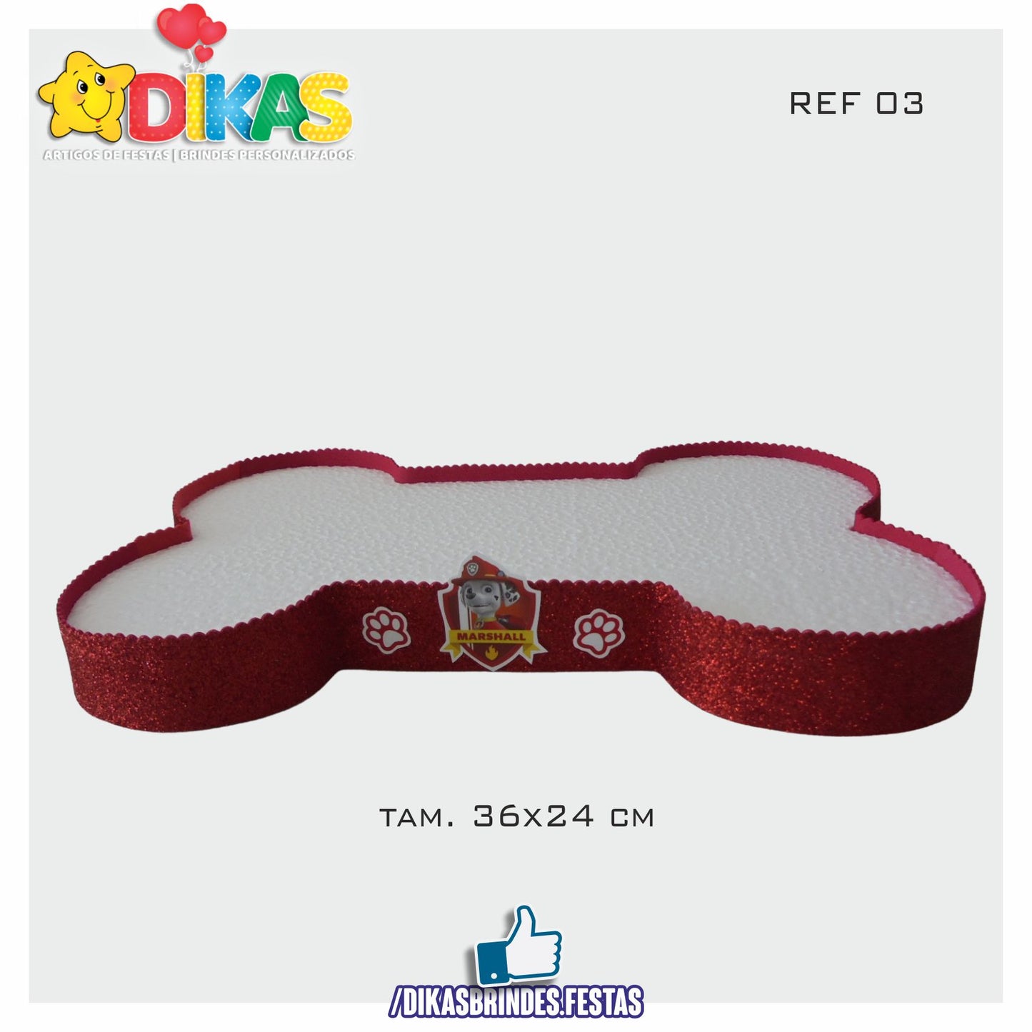 BANDEJA ARTESANAL GRANDE - PATRULHA PATA