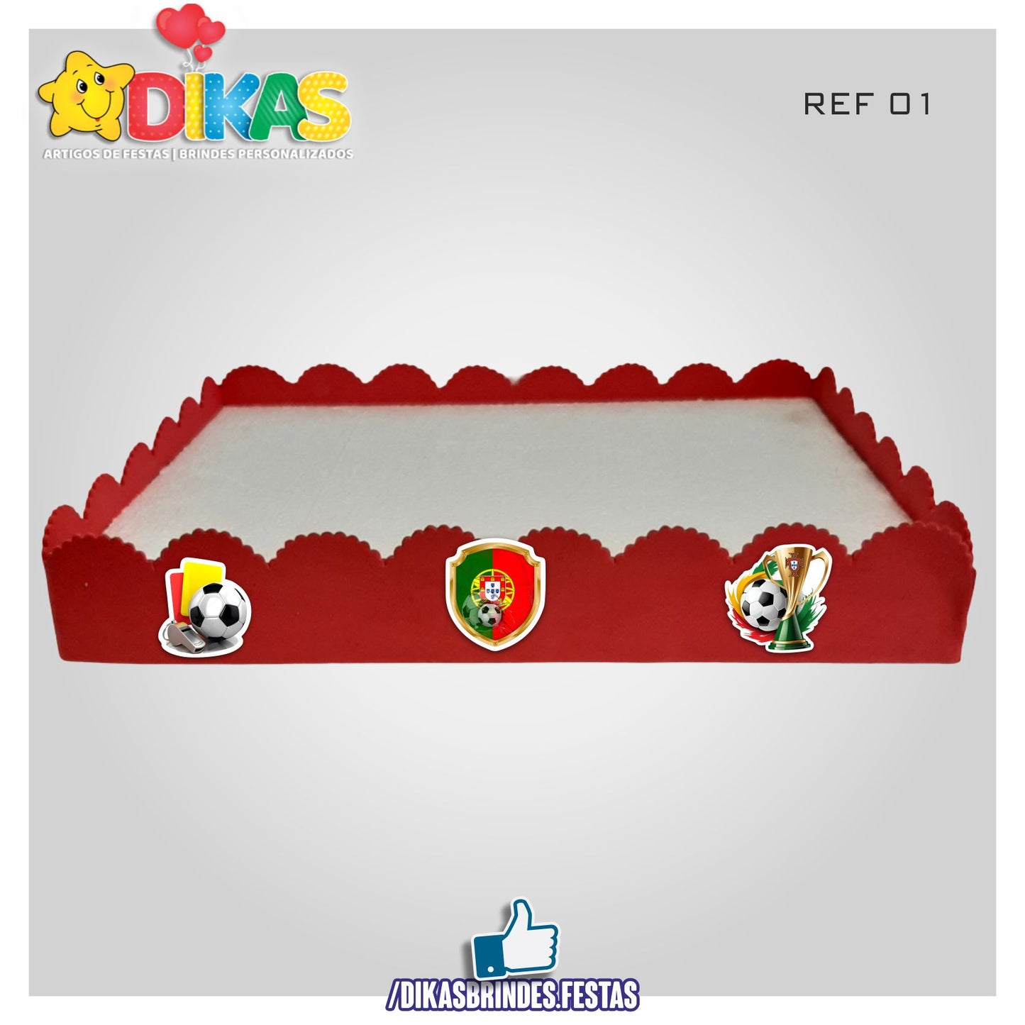 BANDEJA ARTESANAL GRANDE - FUTEBOL PORTUGAL