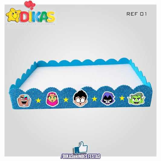 BANDEJA ARTESANAL GRANDE - TEEN TITANS GO